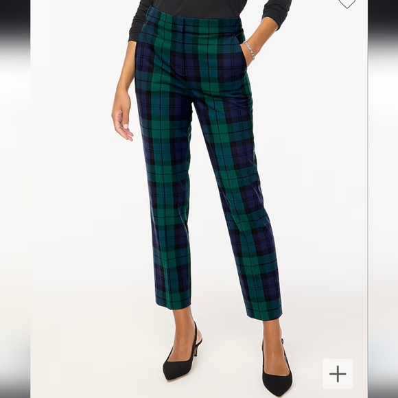 J. Crew Pants - JCrew Wool Plaid Ankle Pant